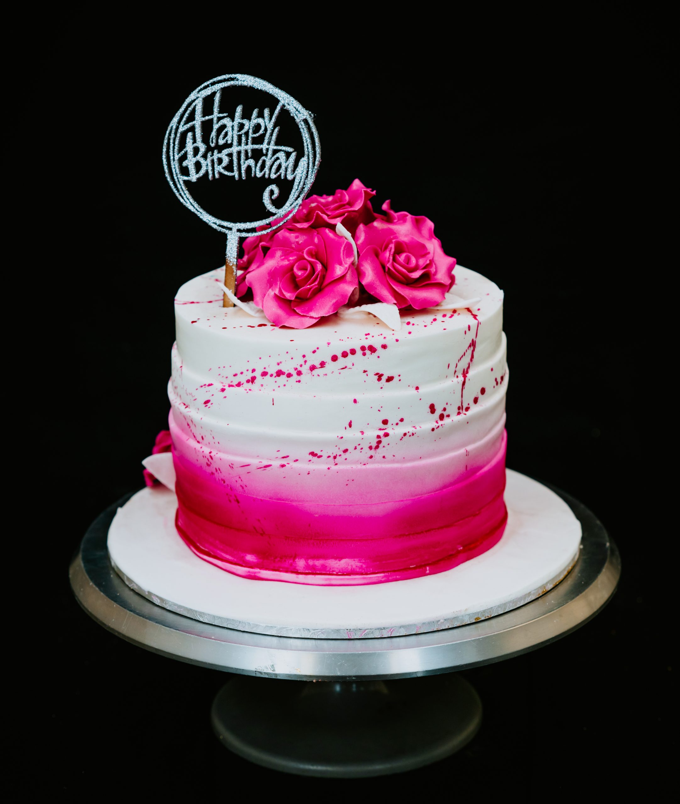 Retro Pink & White Heart Cake – Katielou's Cakes