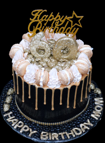 Black & White Drip Anniversary Cake | Order Custom Cakes in Bangalore –  Liliyum Patisserie & Cafe
