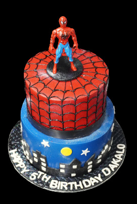 Spiderman Themed Fondant Cake | Winni.in-nextbuild.com.vn