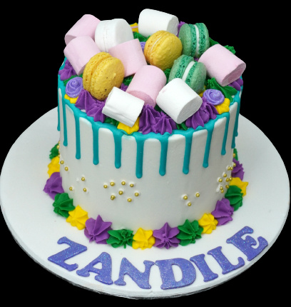 Marshmallow Cake | Chocolate Theme Birthday Cake for kids