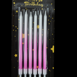 Pink Sparkling Candles