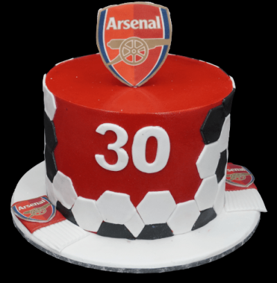 Arsenal birthday cake -