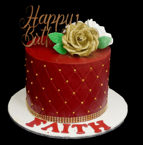 The Red Lady Birthday Cake - Cake Zone