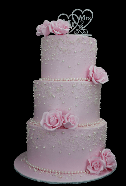 Anabelle Rosette Wedding Cake - Classy Girl Cupcakes