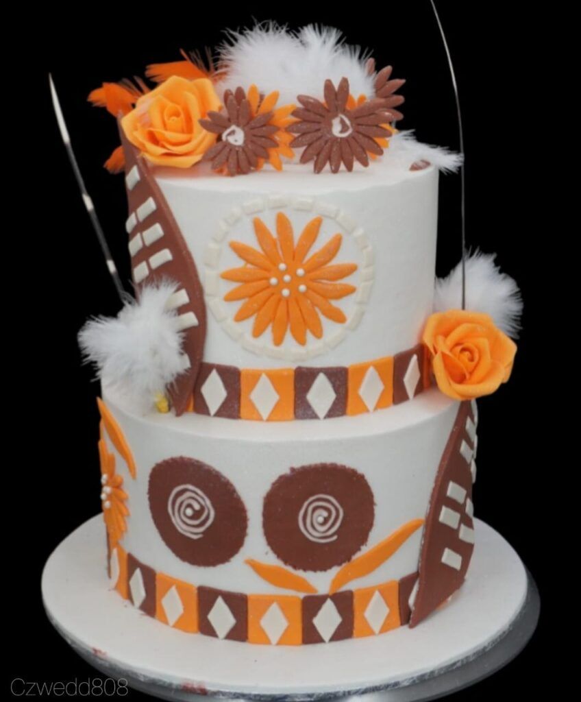 Traditional Zulu wedding cake. - Cake Zone