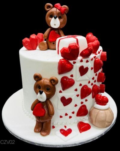 Honey Bear Romance Cake