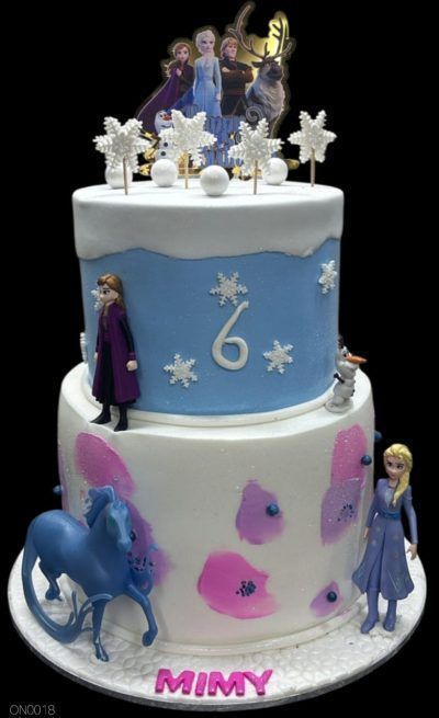 Frozen Forest Friends Cake